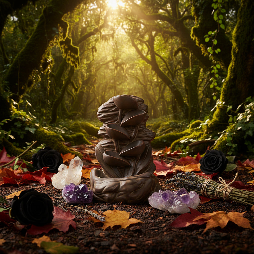 Ceramic Incense Burner for Home and Office Decor Sorceress Sanctuary