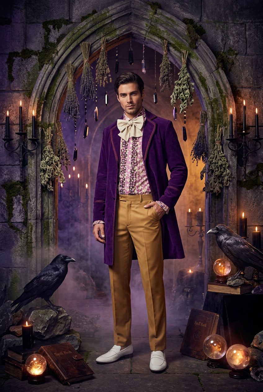Willy Wonka Halloween Cosplay Costume Jacket Set Sorceress Sanctuary