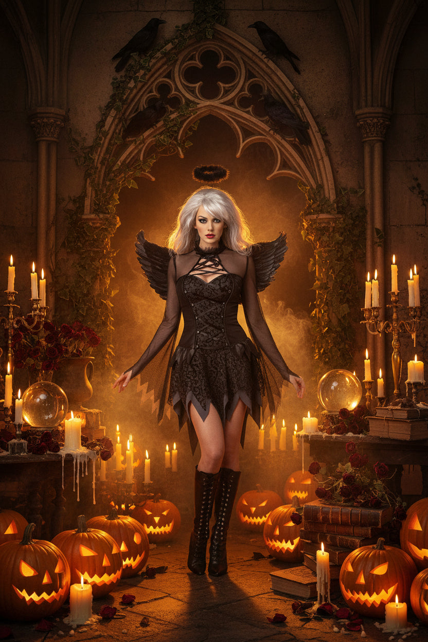 Halloween Costume - Dark Angel, Vampire Bride Outfit Sorceress Sanctuary