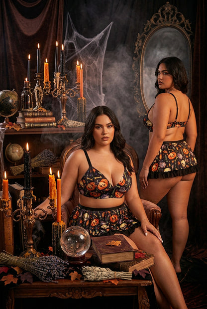 Plump Girls Halloween Maid Costume Uniform Lingerie Sorceress Sanctuary
