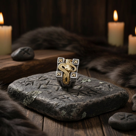 Vintage Personalized Viper-Shaped Animal Ring Sorceress Sanctuary