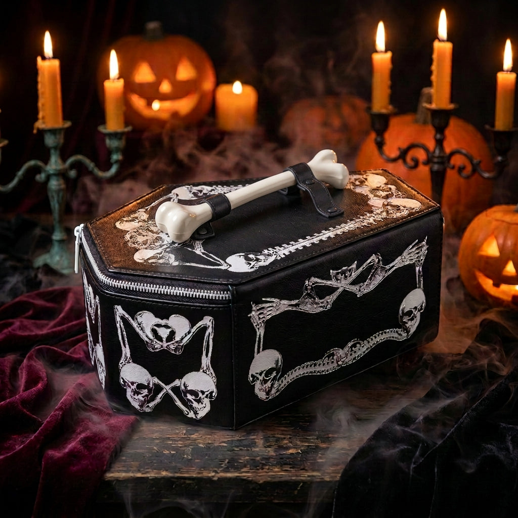 Skull and Bat Shoulder Bag, view 3
