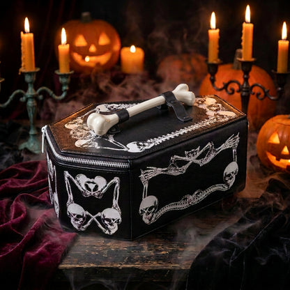 Skull and Bat Shoulder Bag, view 3