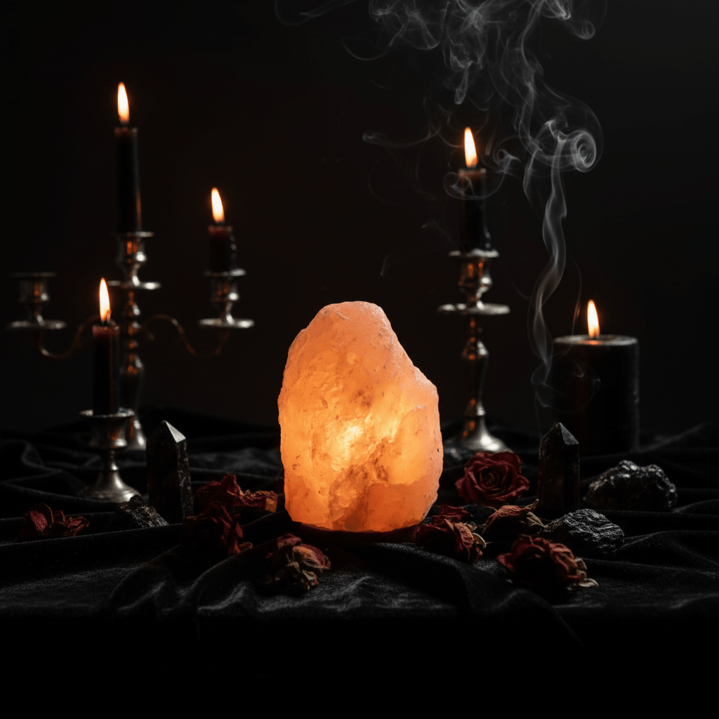 Creative Crystal Salt Lamp Night Light for Bedside Sorceress Sanctuary