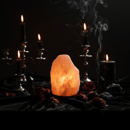 Creative Crystal Salt Lamp Night Light for Bedside Sorceress Sanctuary