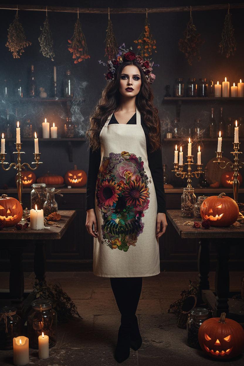 Witch's Hearth Skull Apron