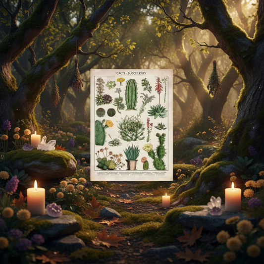 Herbalist's Succulents Canvas Sorceress Sanctuary