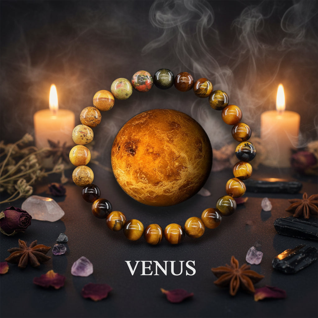 Fashion Jewelry Eight Planets Natural Stone Bracelet Sorceress Sanctuary
