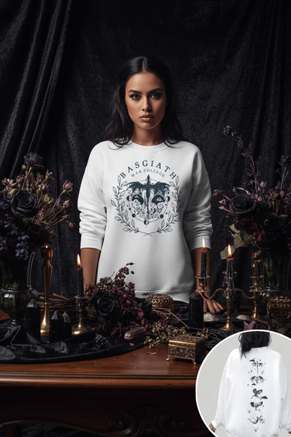 Gold Dragon Fourth Wing Basgiath Sweatshirt Sorceress Sanctuary