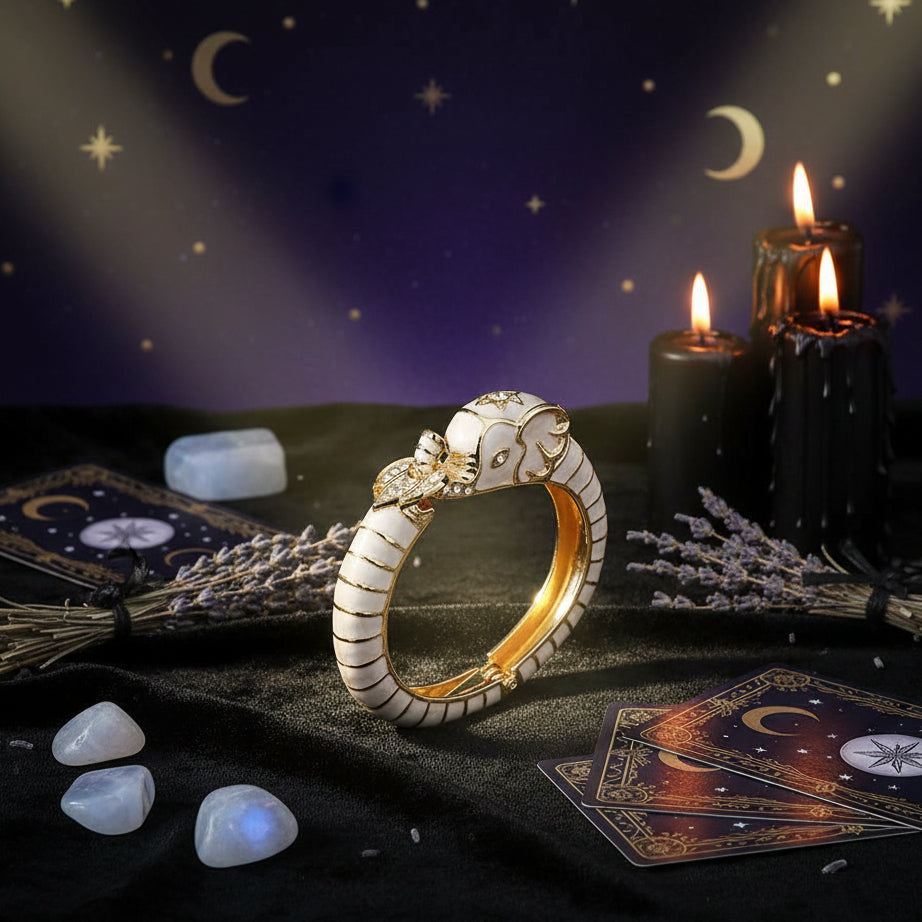 Fashion Alloy Elephant Head Oil Dripping Bracelet Sorceress Sanctuary