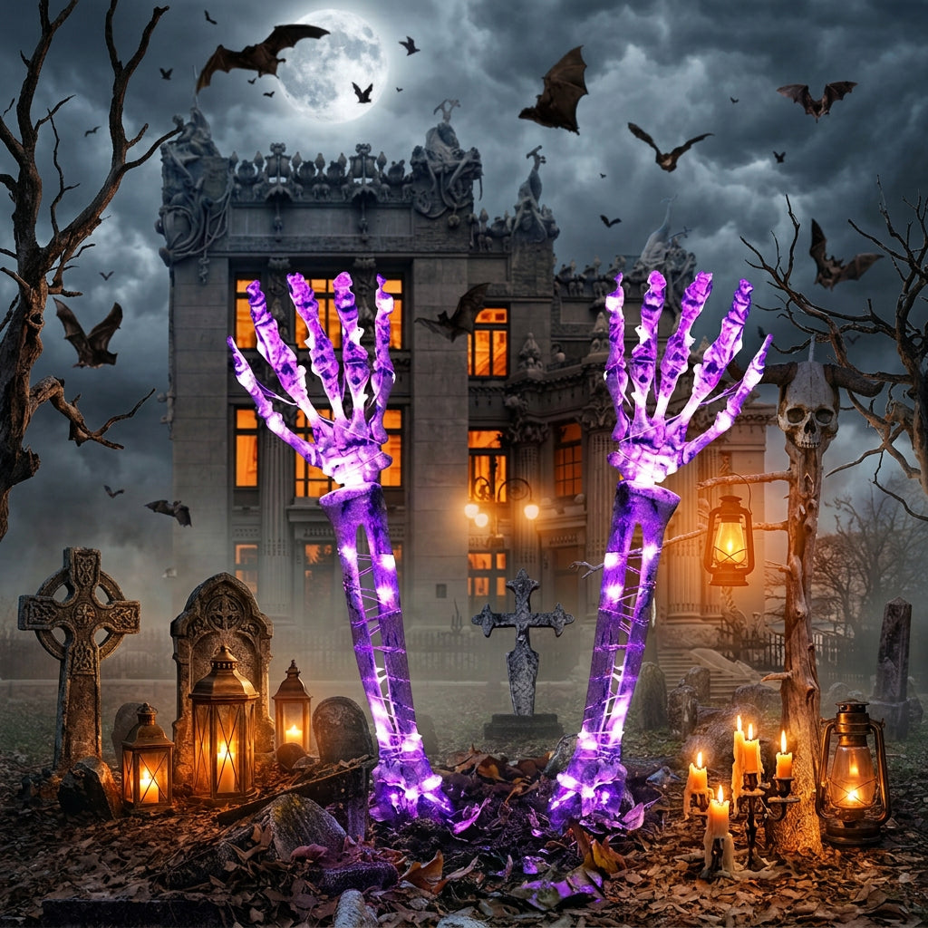 Halloween Skeleton Decoration Set for Garden (3 Pieces) Sorceress Sanctuary