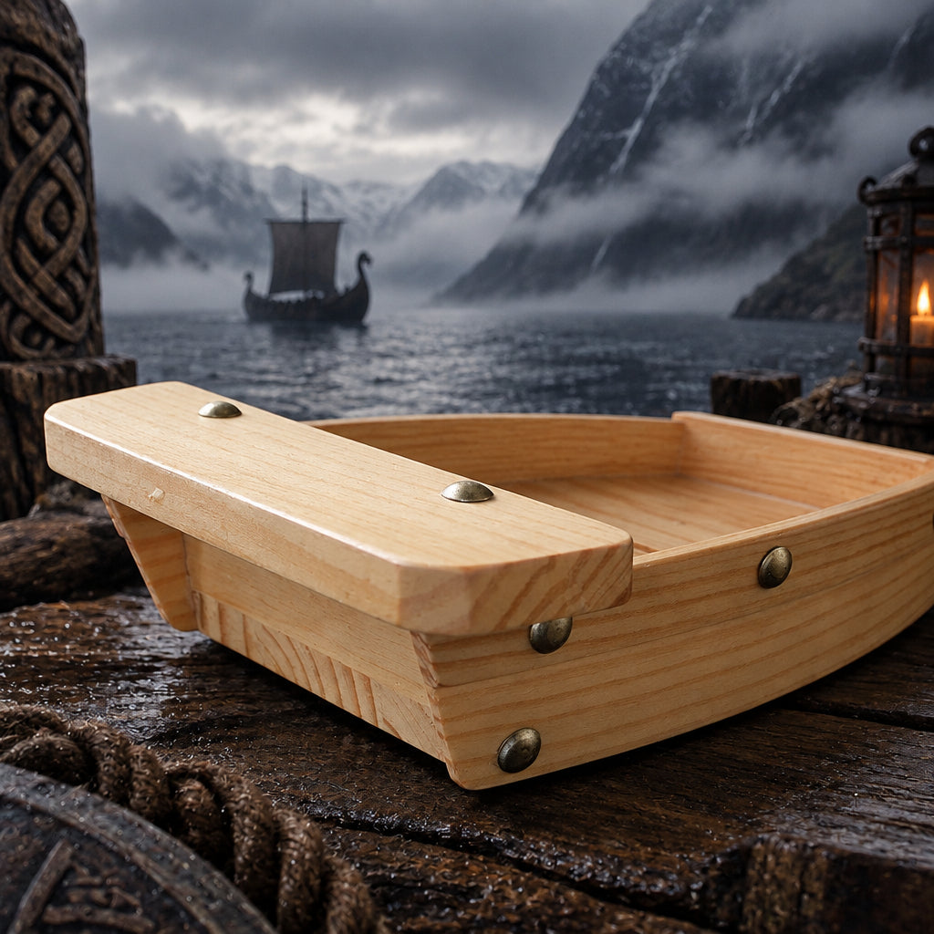 Valkyrie Hearth Serving Boat, close up detail