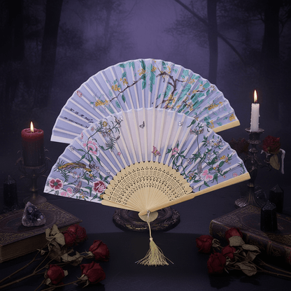 Moonveil Folding Fan