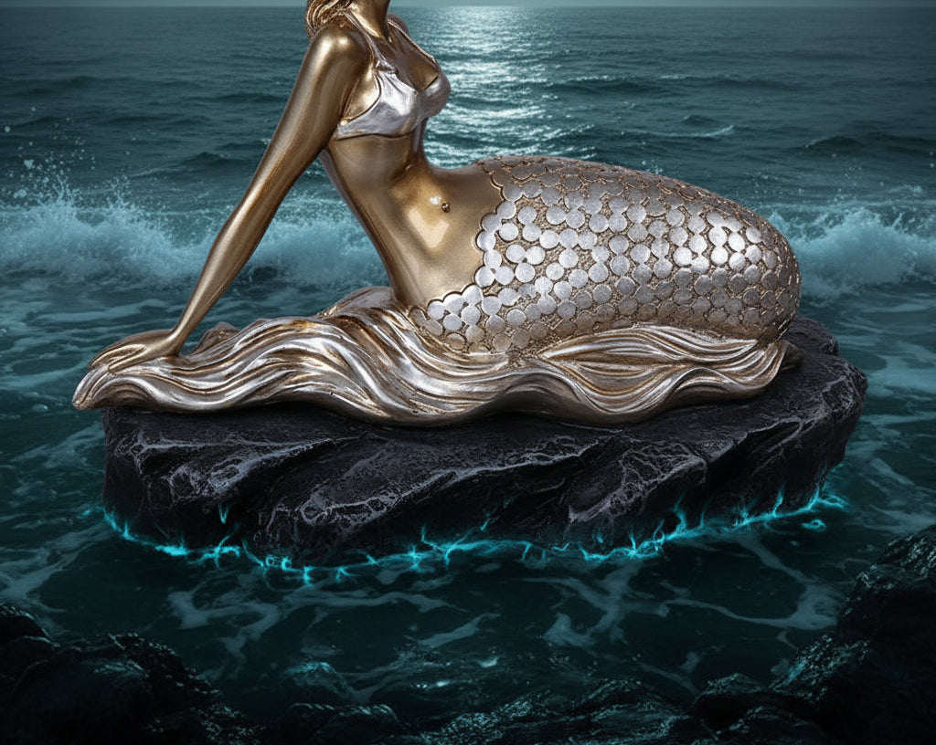 Creative Resin Wine Rack with Mermaid Design Sorceress Sanctuary