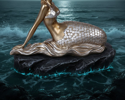Creative Resin Wine Rack with Mermaid Design Sorceress Sanctuary