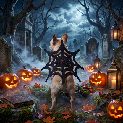 Halloween Cat and Dog Spider Web Decoration Set Sorceress Sanctuary