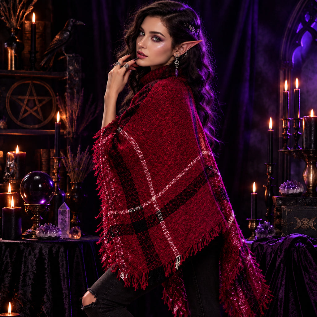 Hedgewitch Fringe Cape, detail view