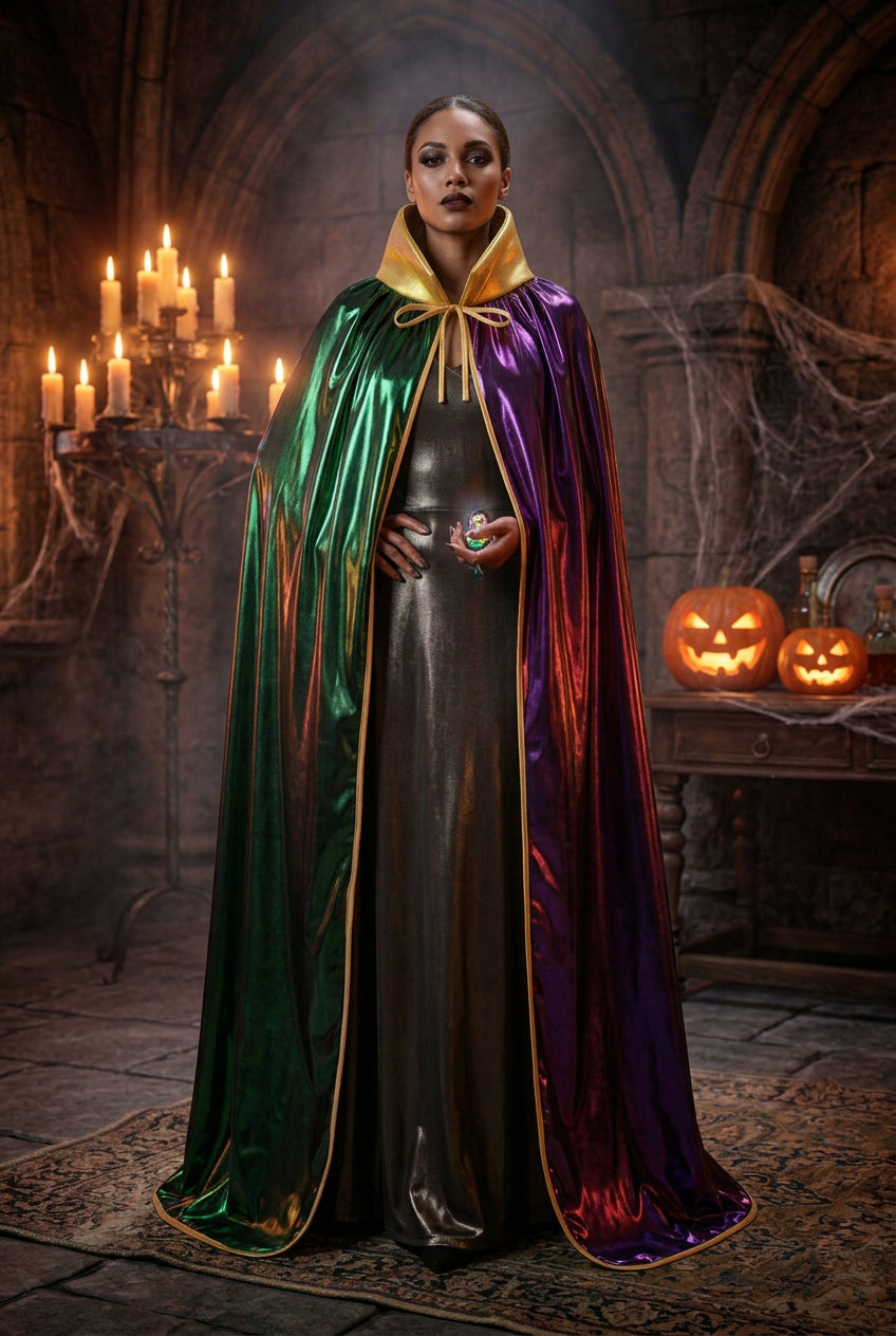 Vintage Mesh Hooded Cape, view 6