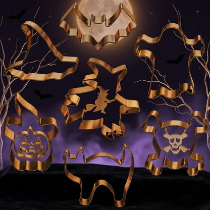 Stainless Steel Halloween Cookie Cutter Set Sorceress Sanctuary