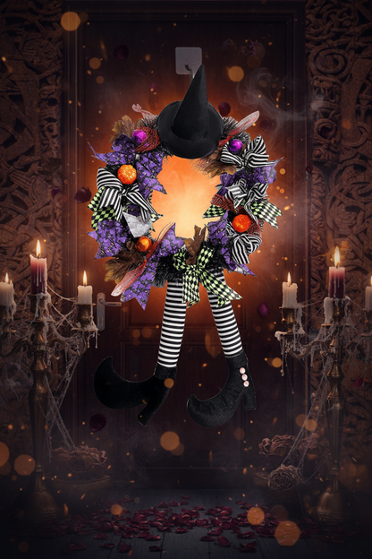 Halloween Skull Wreath for Haunted House Decoration Sorceress Sanctuary