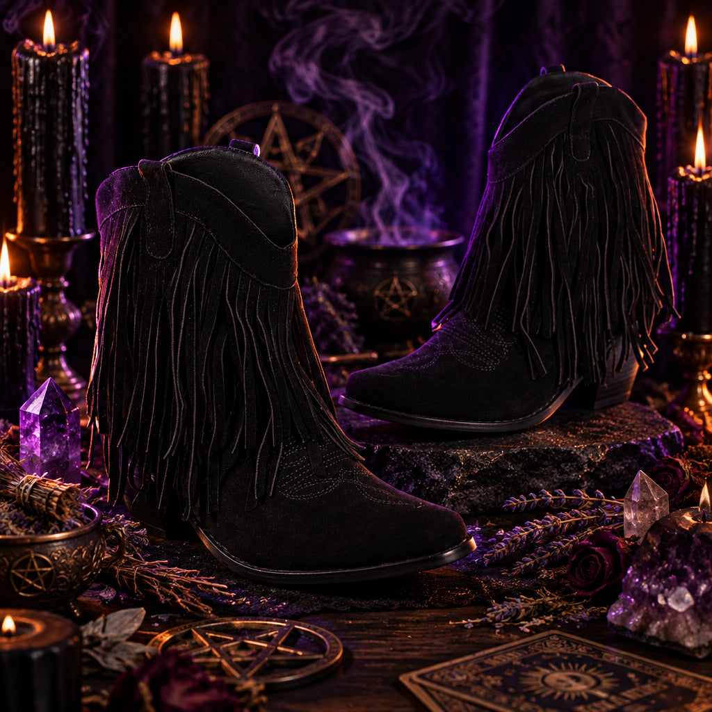 Hexthorn Fringe Boots, product photo 9