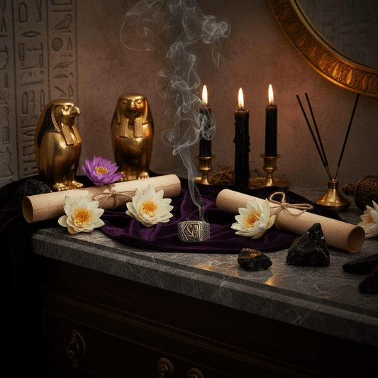 Horus Anubis Ring Sorceress Sanctuary