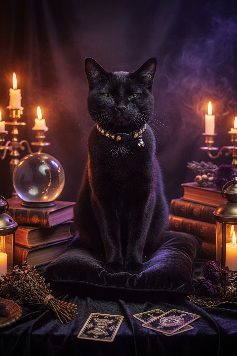 Halloween Cat and Puppy Collar Pet Supplies Sorceress Sanctuary