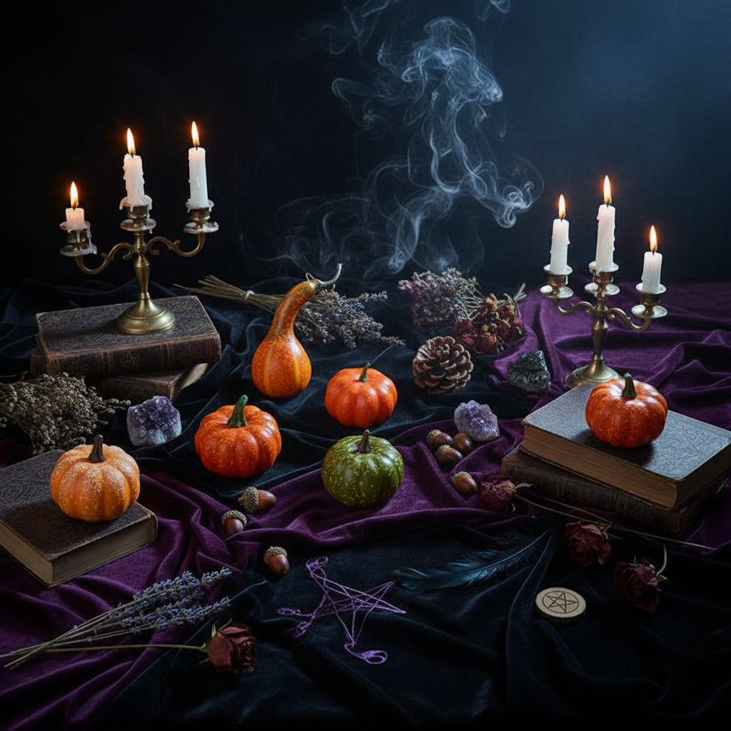 Halloween Foam Pumpkin Decoration Photo Props Set Sorceress Sanctuary