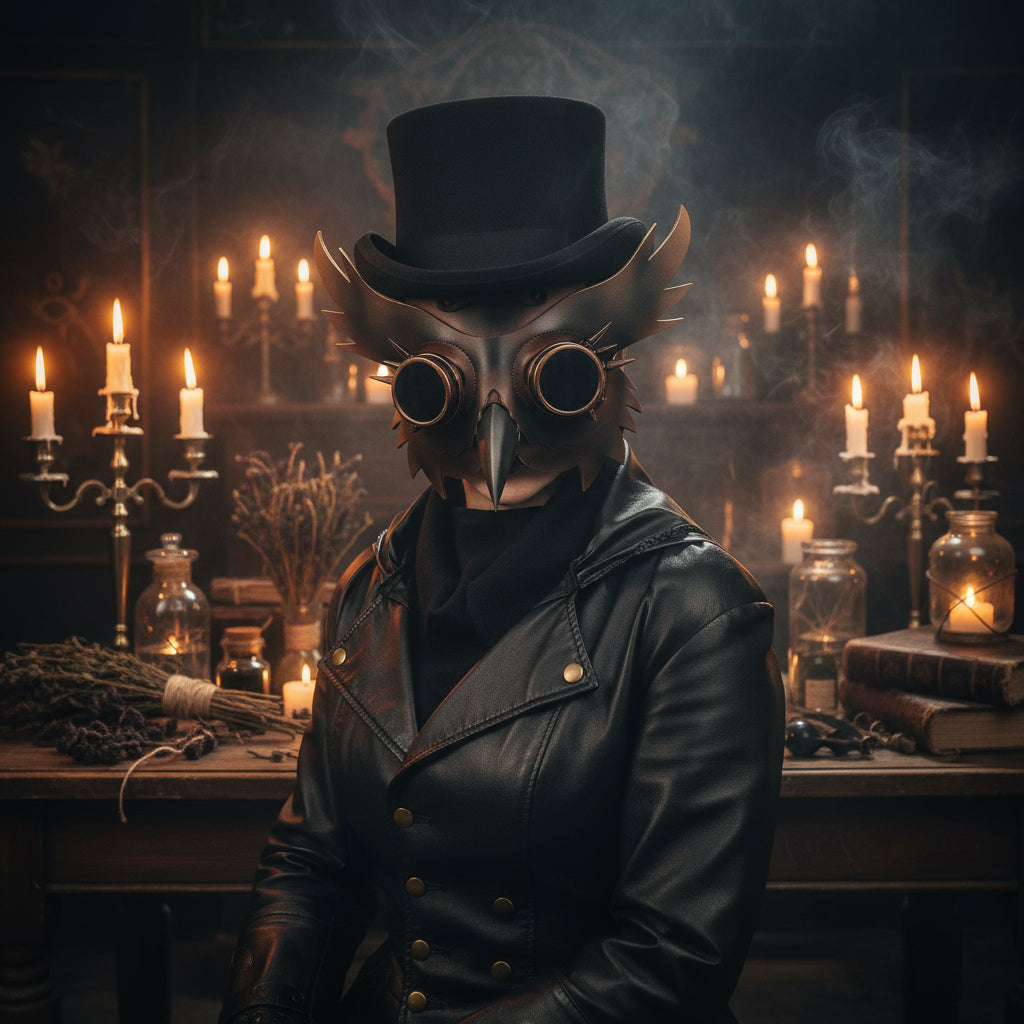 Steampunk Plague Doctor Mask for Halloween Costume Sorceress Sanctuary