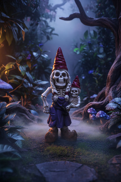 2PCS Day of the Dead Skeleton Dwarf Garden Decor Sorceress Sanctuary
