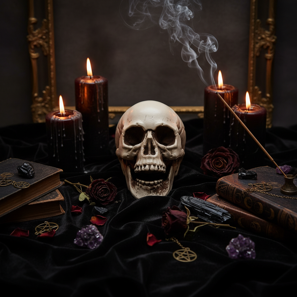 Scary Skull Prop for Haunted House Decoration Sorceress Sanctuary