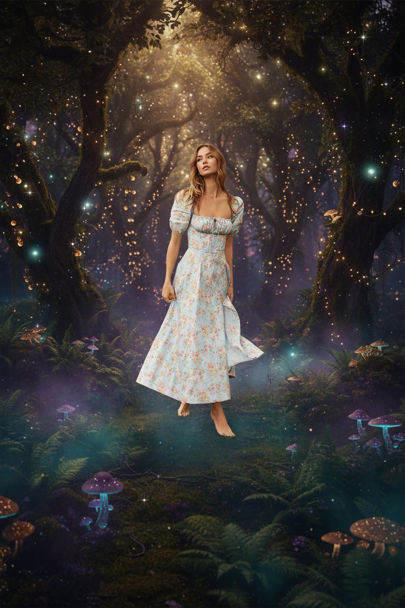 2023 Spring New Women's Floral Backless Dress Sorceress Sanctuary