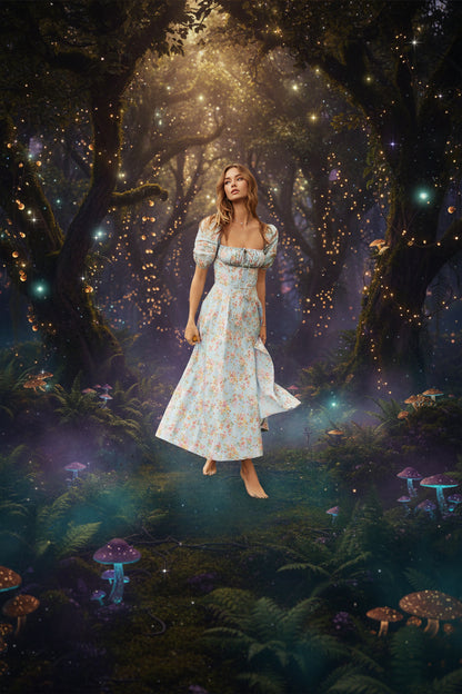 2023 Spring New Women's Floral Backless Dress Sorceress Sanctuary