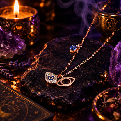 Third Eye Necklace, close up detail