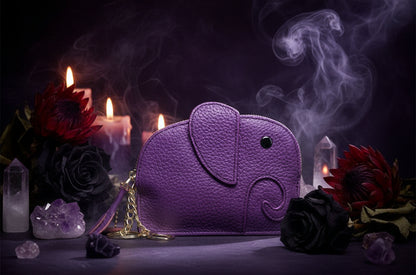 Cute Mini Genuine Leather Elephant Coin Purse Sorceress Sanctuary