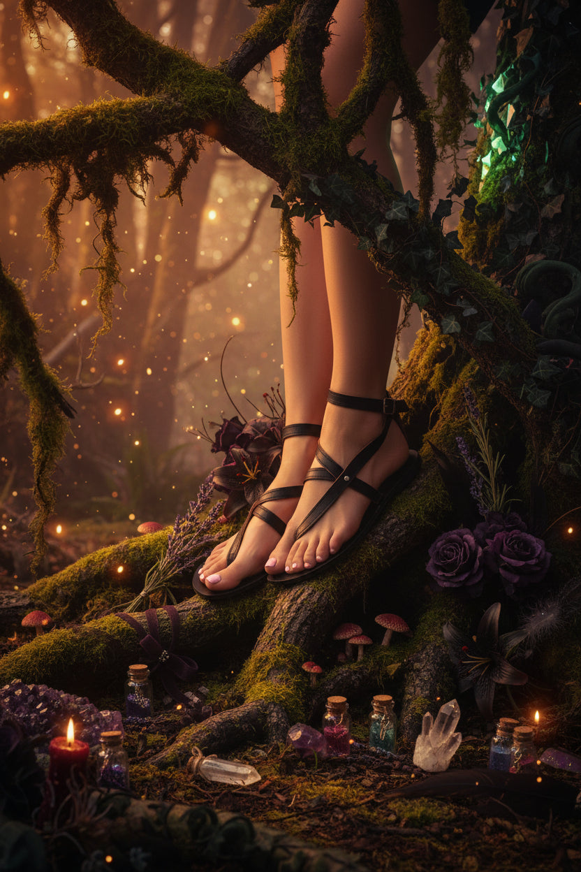 Strappy Flat Sandals - Comfortable Flip Flops Sorceress Sanctuary