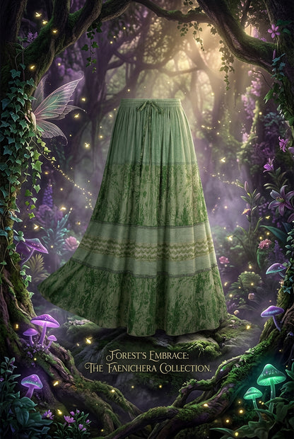 Women's Street Style Printed Stitching Skirt Sorceress Sanctuary