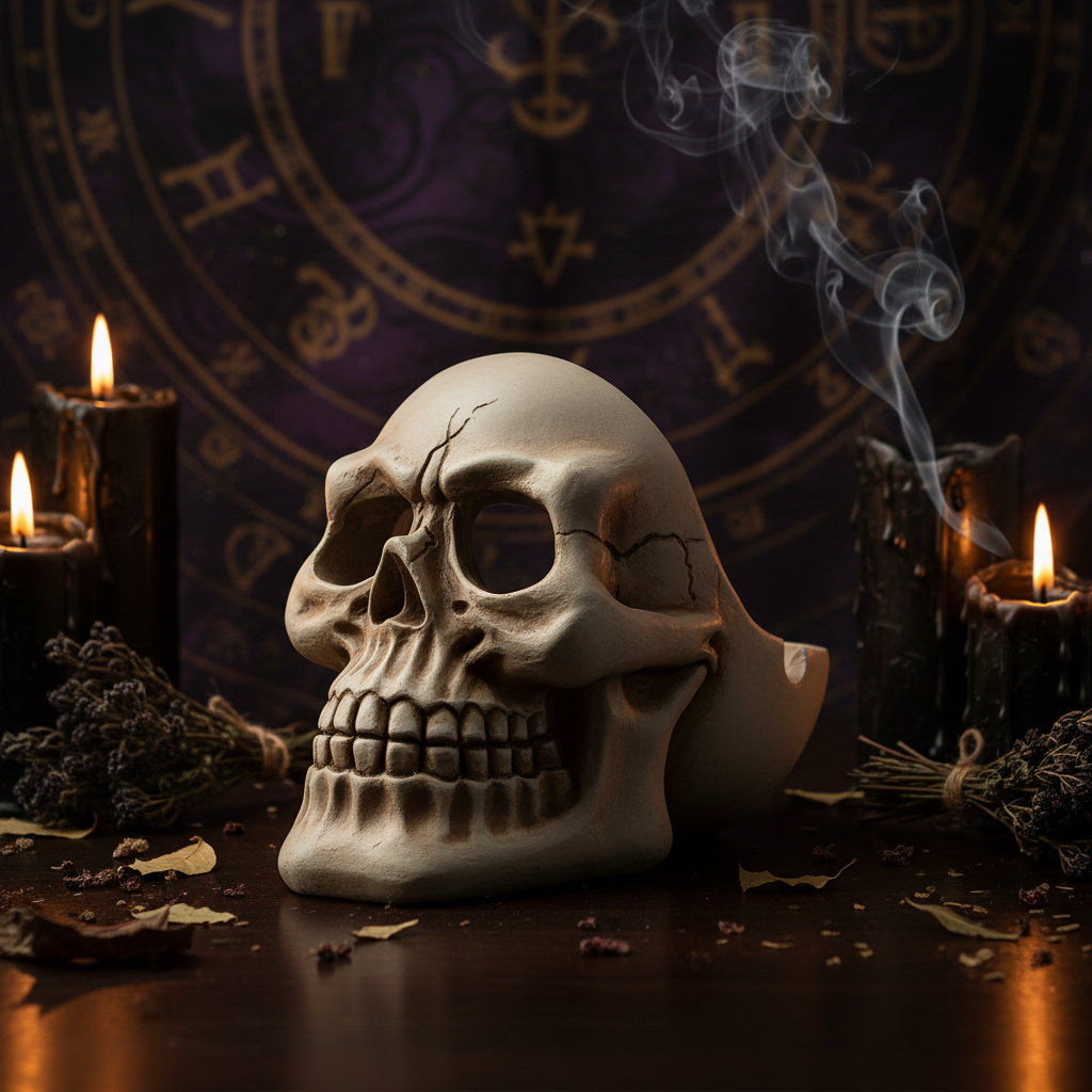 Creative European Skull Ashtray Resin Desktop Decor Sorceress Sanctuary