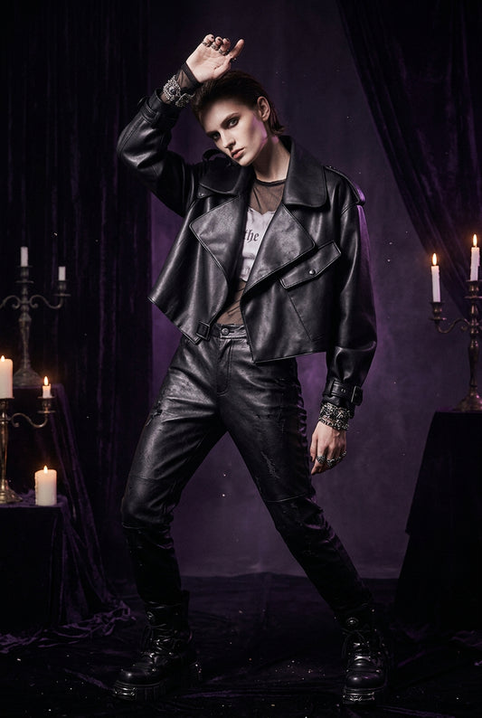 Cropped Black Street Jacket