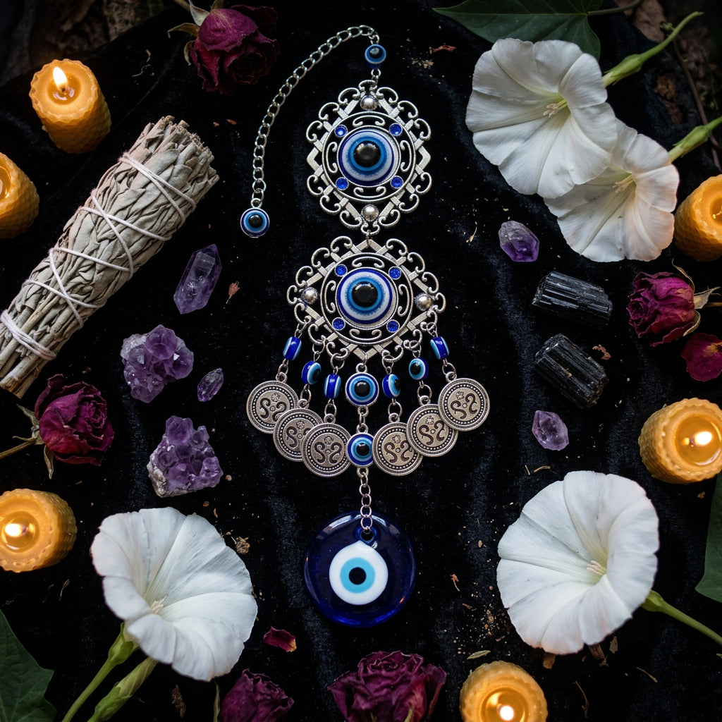 Evil Eye Glass Charm