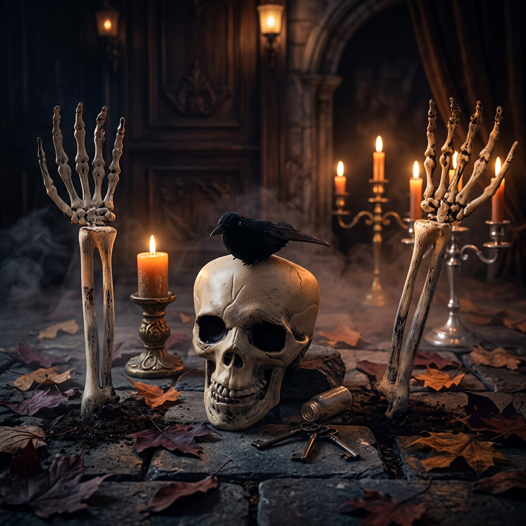 Halloween Skeleton Decoration Set for Garden (3 Pieces) Sorceress Sanctuary