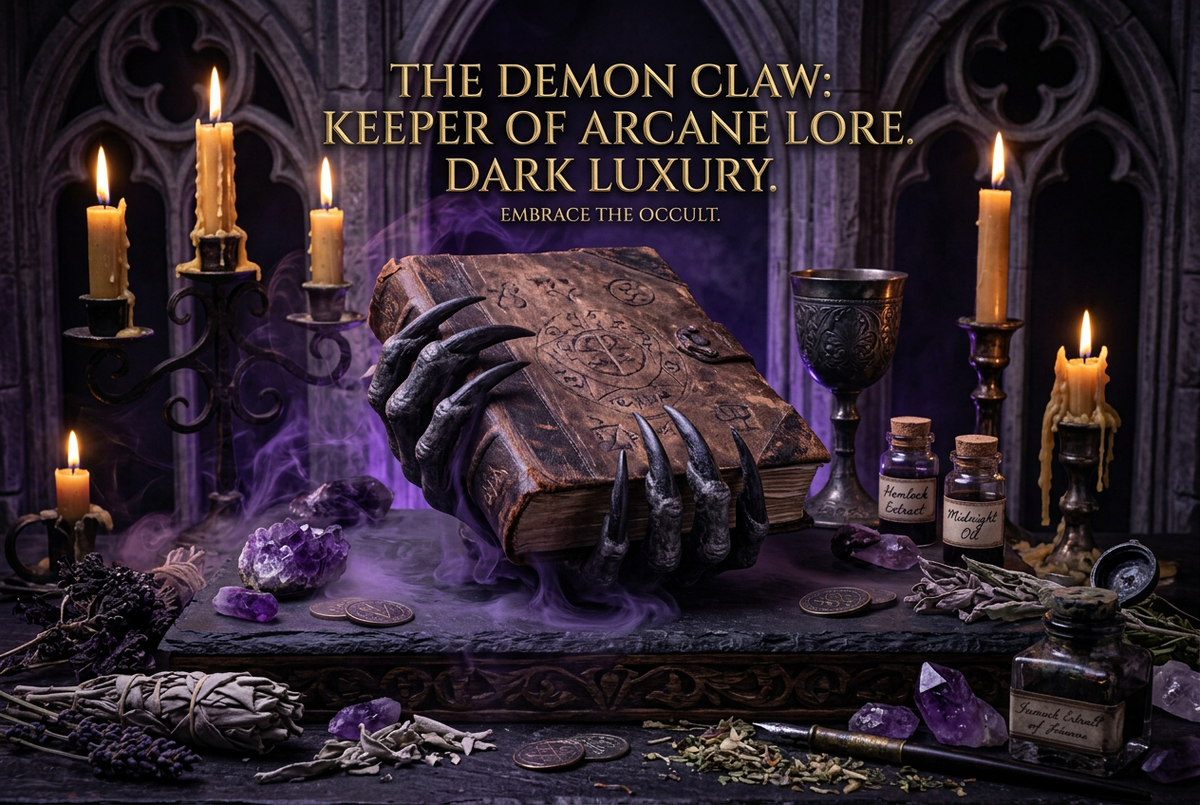 Demon Hand Bookmark - Unique Resin Craft Sorceress Sanctuary