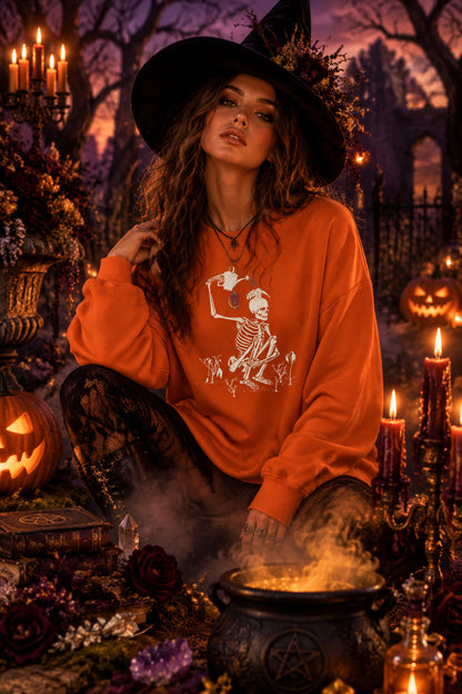 Halloween Print Loose Sweater, packaging and presentation