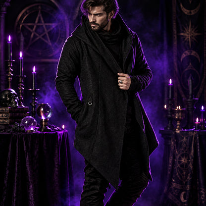 Grimwood Hooded Witch Cardigan, size and scale reference