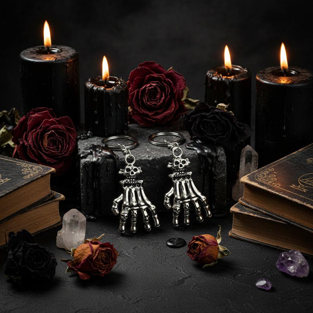 Skeleton Hand Keychain - Women's Horror Fashion Accessory Sorceress Sanctuary