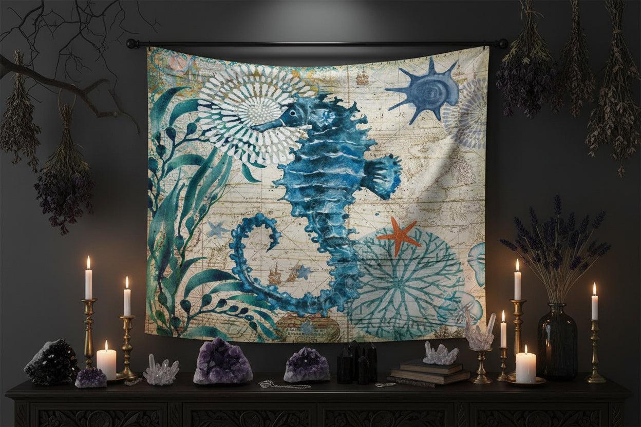 Abyssal Seahorse Tapestry Sorceress Sanctuary