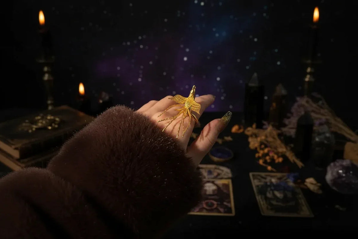 Ancient Phoenix Ring - Sorceress Sanctuary Gold