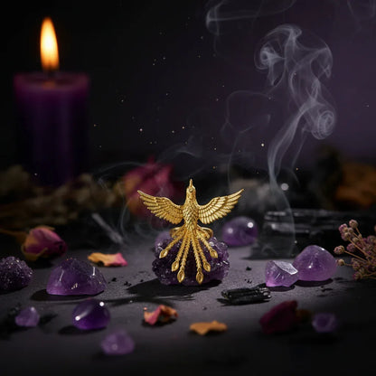 Ancient Phoenix Ring - Sorceress Sanctuary Gold