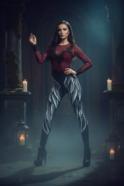 Angel Wings Leggings Sorceress Sanctuary