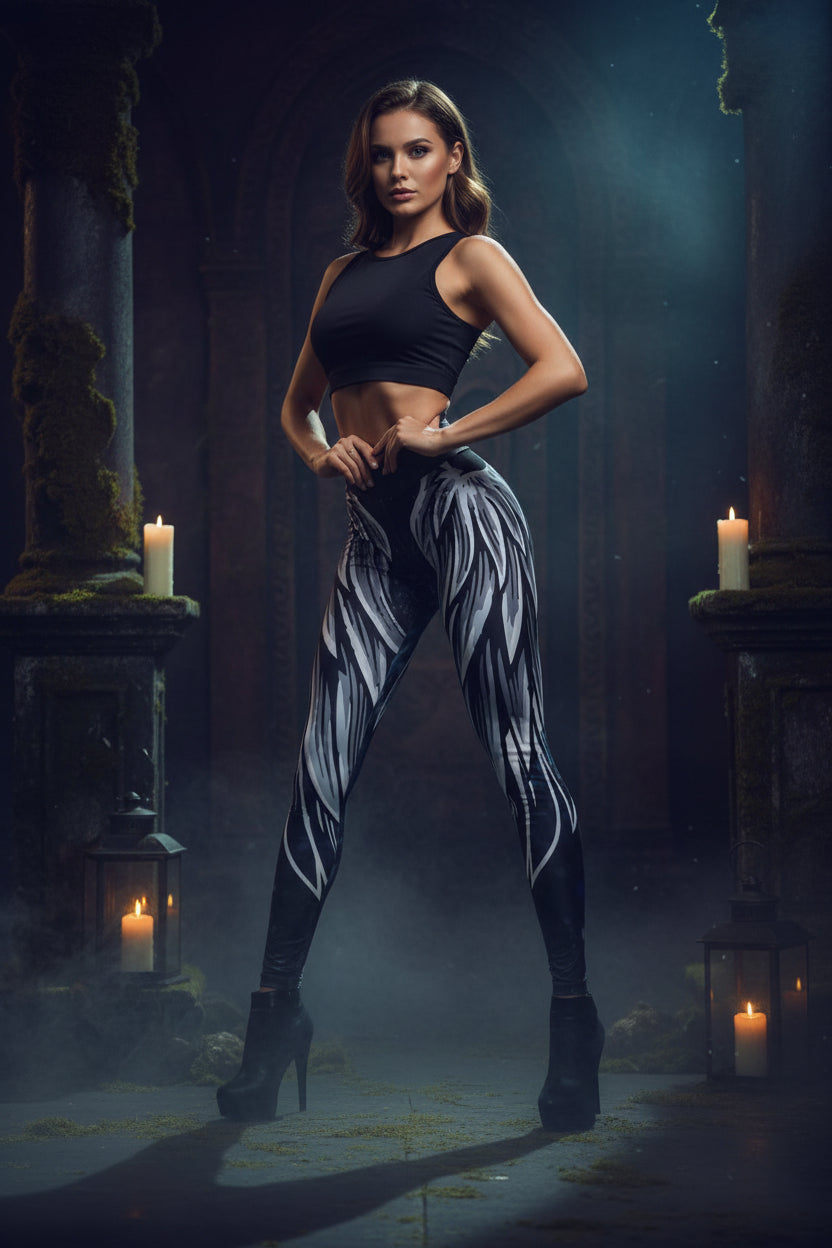 Angel Wings Leggings Sorceress Sanctuary